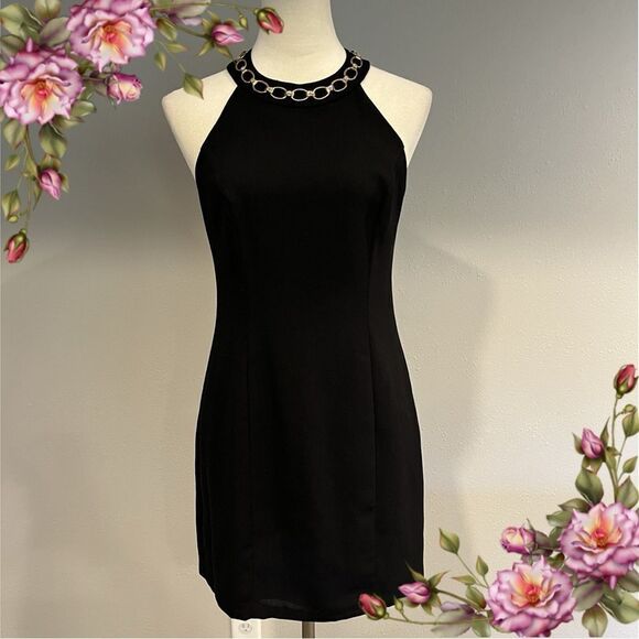 CDC Dresses & Skirts - CDC Caren Desiree company vintage halter little black dress size 6